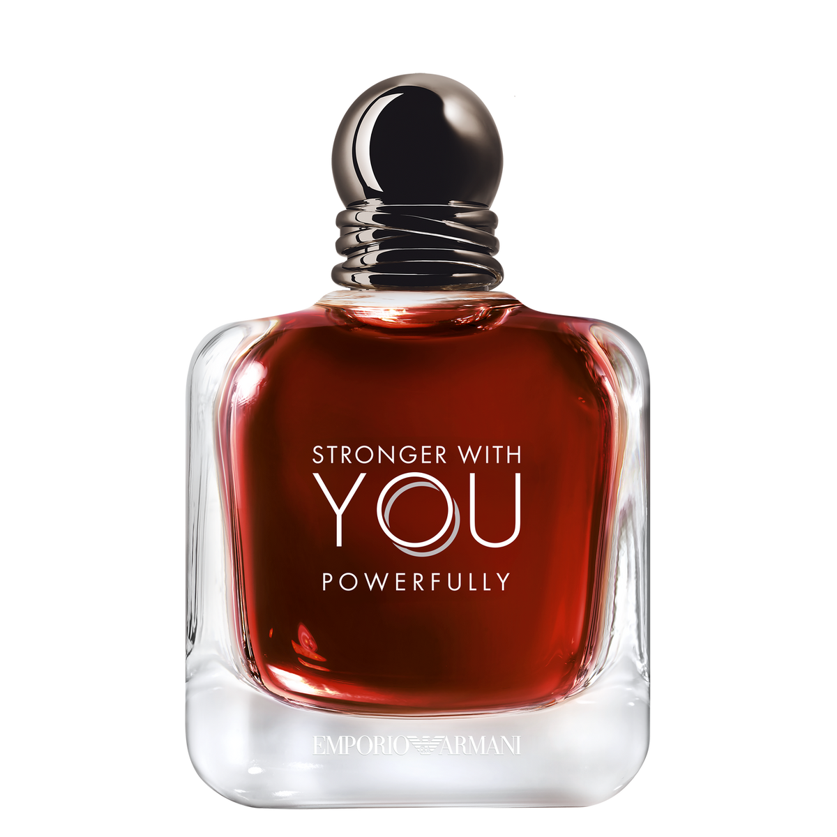 Emporio Armani Stronger With You Powerfully Eau de Parfum 100 ml — autentyczny flakon na jasnym tle.