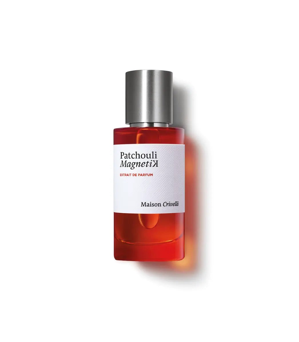 Maison Crivelli Patchouli MagnetiK Extrait de Parfum 50 ml — oryginalny flakon na jasnym tle.
