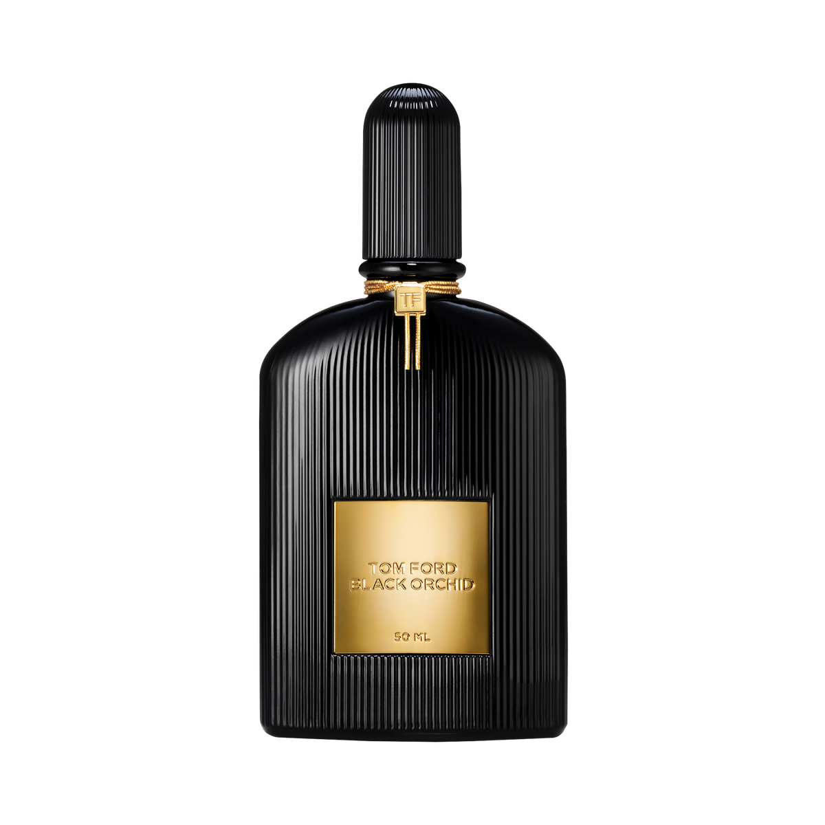 Oryginalny flakon Tom Ford Black Orchid Eau de Parfum 50 ml na białym tle
