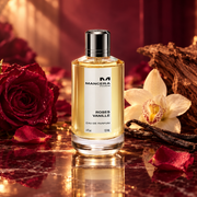 Mancera Roses Vanille Eau de Parfum 120 ml — kampania inspirowana różą, wanilią i cedrem.