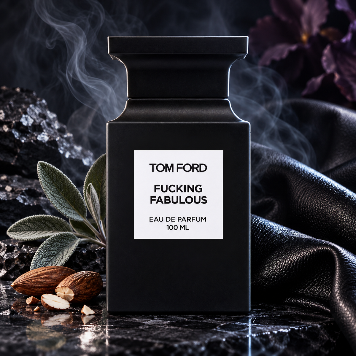 Tom Ford Fucking Fabulous Eau de Parfum 100 ml — kampania z akordem skóry, szałwią i gorzkim migdałem.