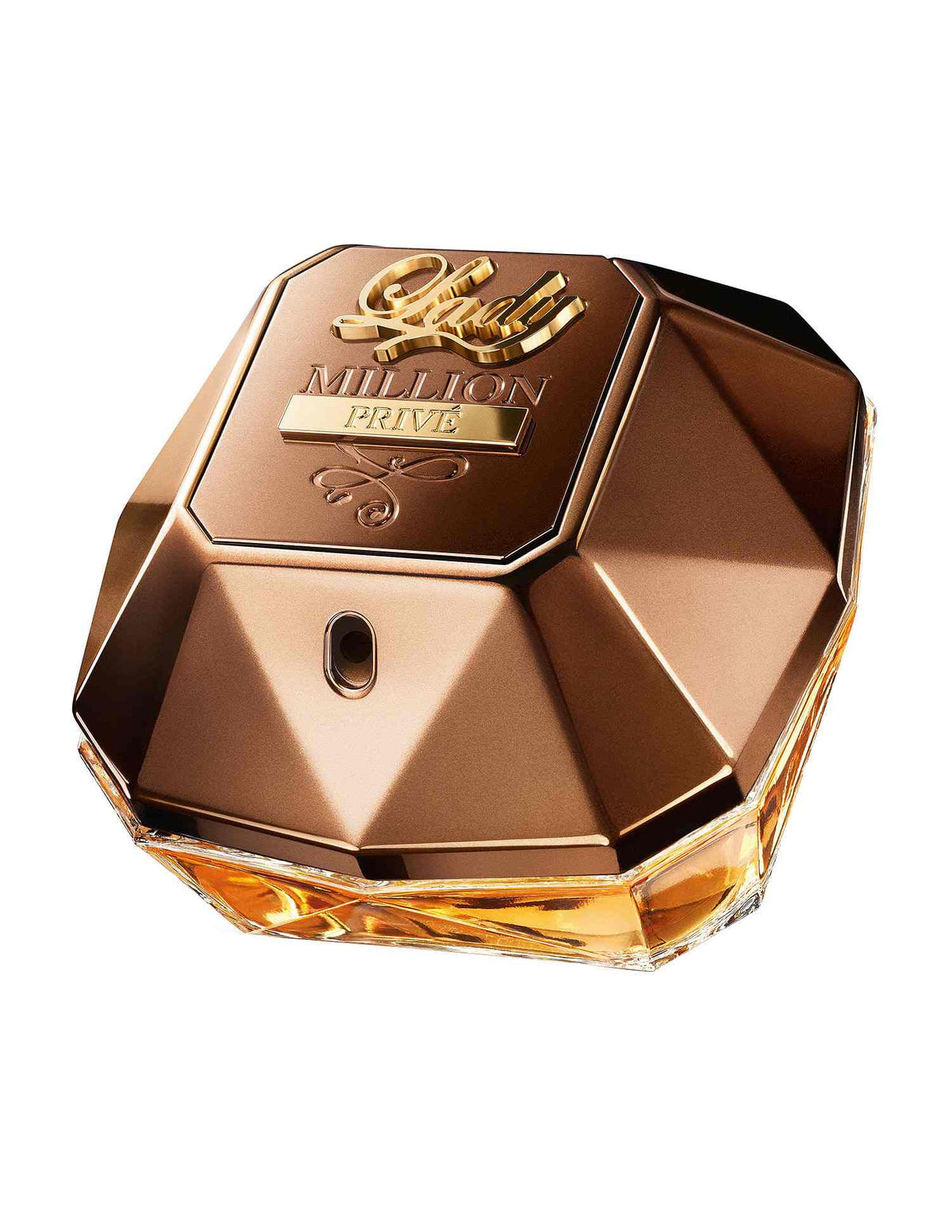 Oryginalny flakon Rabanne Lady Million Privé Eau de Parfum 80 ml na białym tle