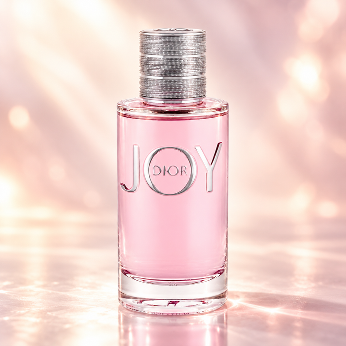Dior Joy EDP 90 ml – flakon perfum w luksusowej aranżacji reklamowej