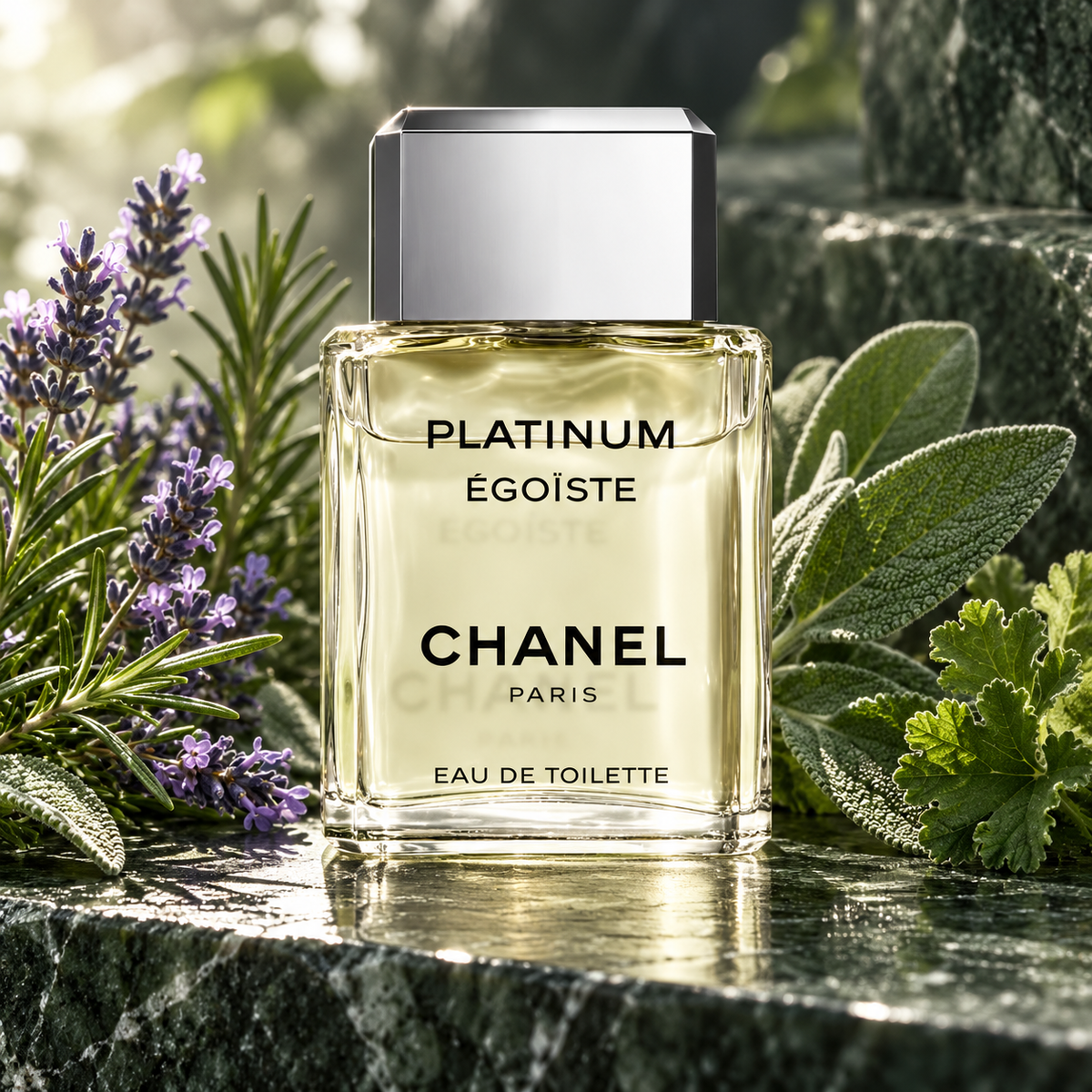 CHANEL Platinum Égoïste Eau de Toilette 100 ml w aromatycznej kompozycji lawendy, rozmarynu i szałwii